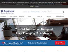 Tablet Screenshot of advsyscon.com